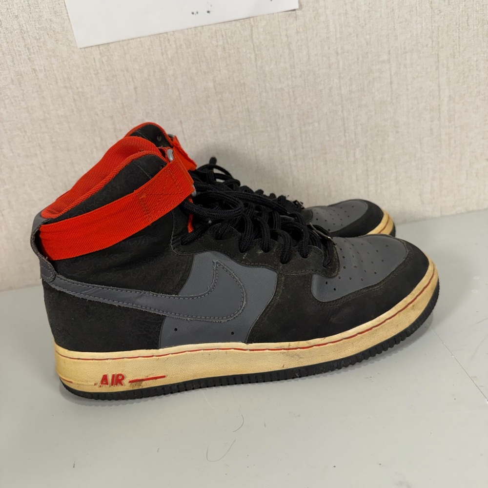 NIKE AIR FORCE 1 High “Black Elephant” Basketball Shoes 315121-015 Men's‎ Sz 8.5